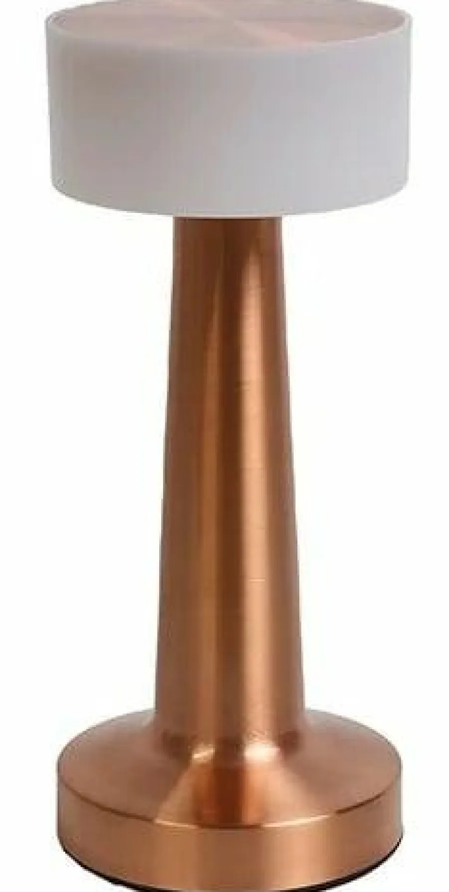 Countryfield Tafellamp Lampa koper / wit oplaadbaar Discount