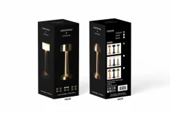 Countryfield Tafellamp Lampa koper / wit oplaadbaar Discount
