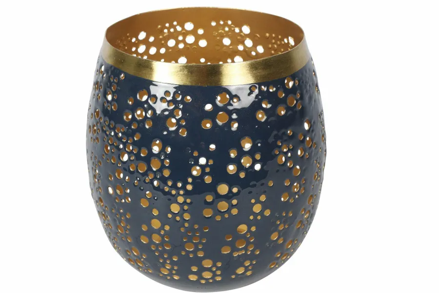 Countryfield Theelicht Anjana donkerblauw - Diverse afmetingen Discount