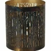 Countryfield Theelicht Cato verbrand goud M 15 cm hoog Discount