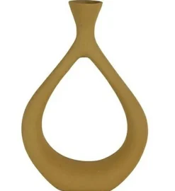 Countryfield Vaas Laine S mosterd geel 34 cm hoog Discount