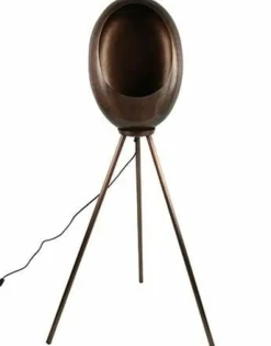 Countryfield Vloerlamp E27 Eggy antiek koper Best