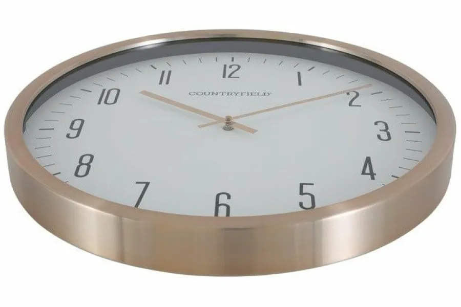 Countryfield Wandklok Antoin M goud / wit Clearance