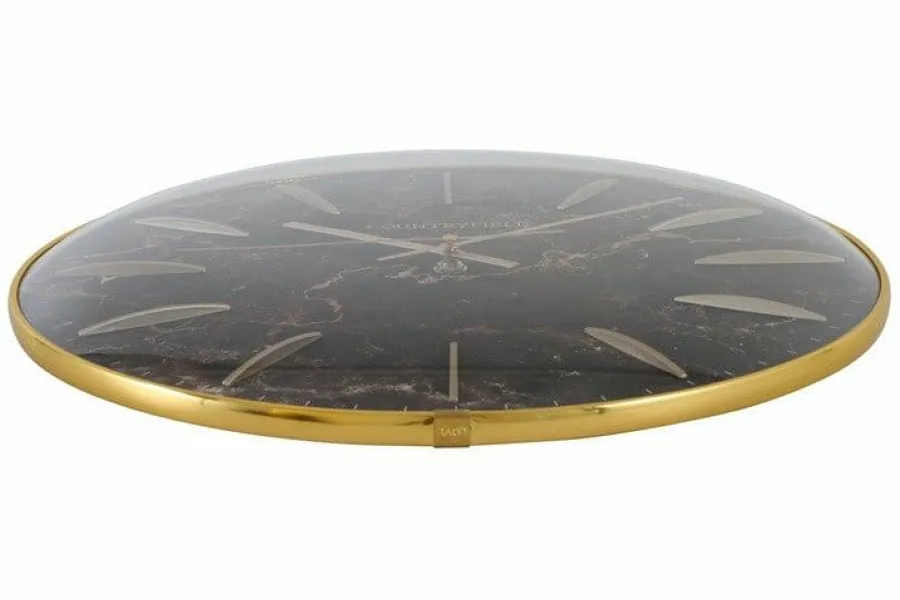 Countryfield Wandklok Bellamy bruin marmer Ø 35 cm Sale