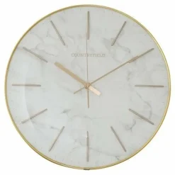 Countryfield Wandklok Bellamy wit marmer Ø 35 cm Sale