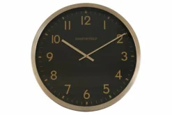 Countryfield Wandklok Copper L zwart goud Ø 50 cm