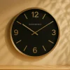 Countryfield Wandklok Copper L zwart / goud Ø 50 cm Hot