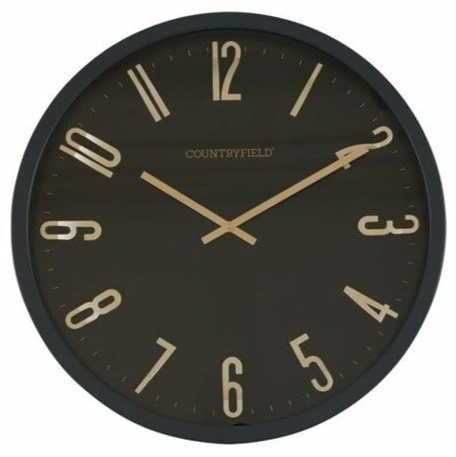 Countryfield Wandklok Copper M grijs/ zwartØ 40 cm Best
