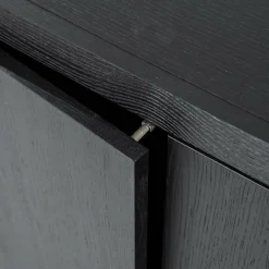 Eleonora Dressoir Helsinki 200cm 2-drs. 2 laden - zwart Clearance