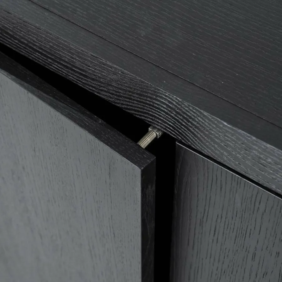 Eleonora Dressoir Helsinki 200cm 2-drs. 2 laden - zwart Clearance