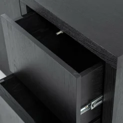 Eleonora Dressoir Helsinki 200cm 2-drs. 2 laden - zwart Clearance
