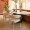 Eleonora Eettafel Aron ovaal 200x110 - bruin Online