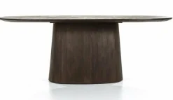 Eleonora Eettafel Aron ovaal 200x110 - bruin Online