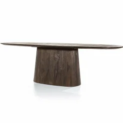 Eleonora Eettafel Aron ovaal 300x110 - bruin Hot