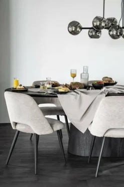Eleonora Eettafel Aron ovaal 200x110 - zwart Sale