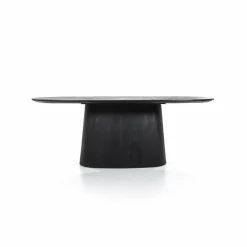 Eleonora Eettafel Aron ovaal 200x110 - zwart Sale