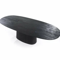 Eleonora Eettafel Aron ovaal 300x110 - zwart Sale