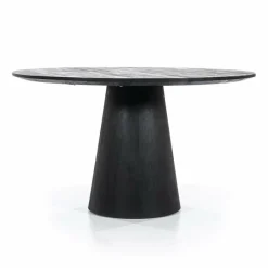 Eleonora Eettafel Aron rond 130 - zwart Hot