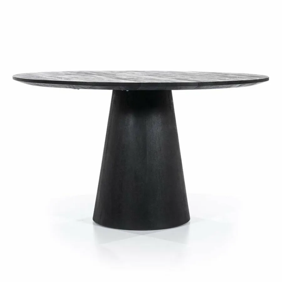 Eleonora Eettafel Aron rond 130 - zwart Hot