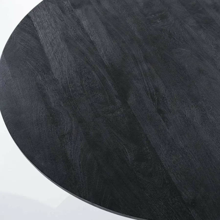 Eleonora Eettafel Aron rond 130 - zwart Hot