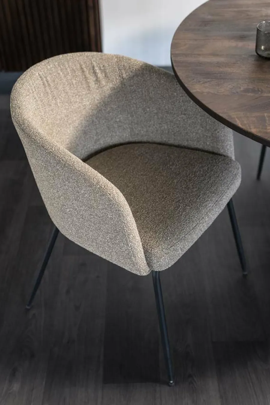 Eleonora Eettafel Aron rond 130 - bruin New