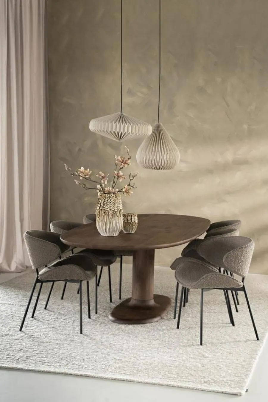 Eleonora Eettafel Coco 180x110 cm - lichtbruin Discount