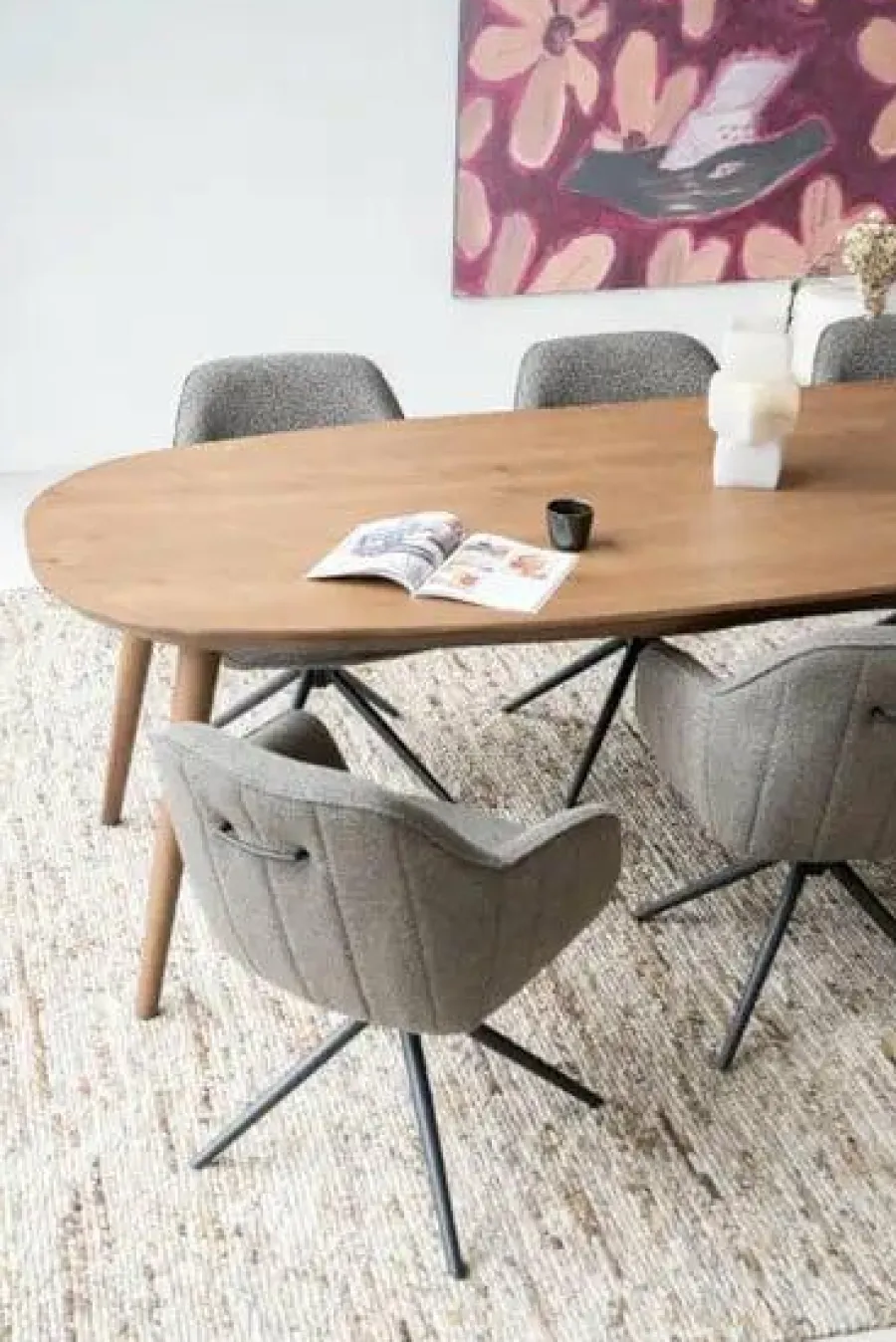 Eleonora Eettafel Elijah 260x100 cm - bruin Outlet