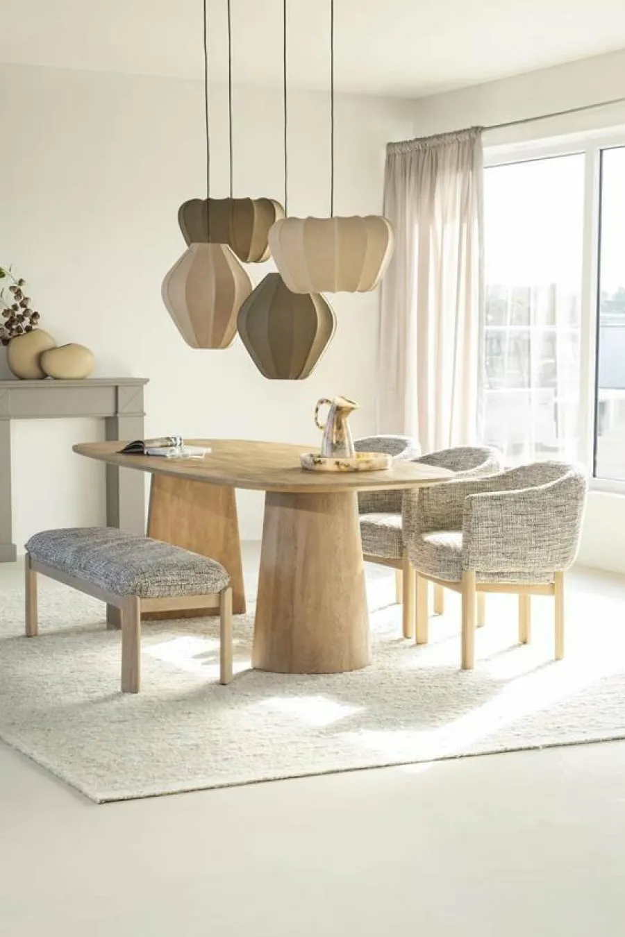 Eleonora Eettafel Lune 300x105 cm - naturel Best