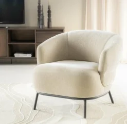 Eleonora Fauteuil David - taupe Safari Sale
