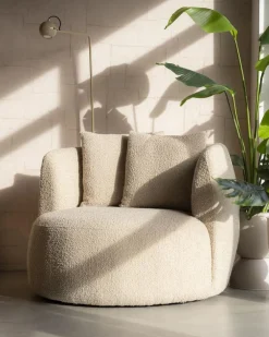 Eleonora Fauteuil Louis met kussen - zand Spark Hot