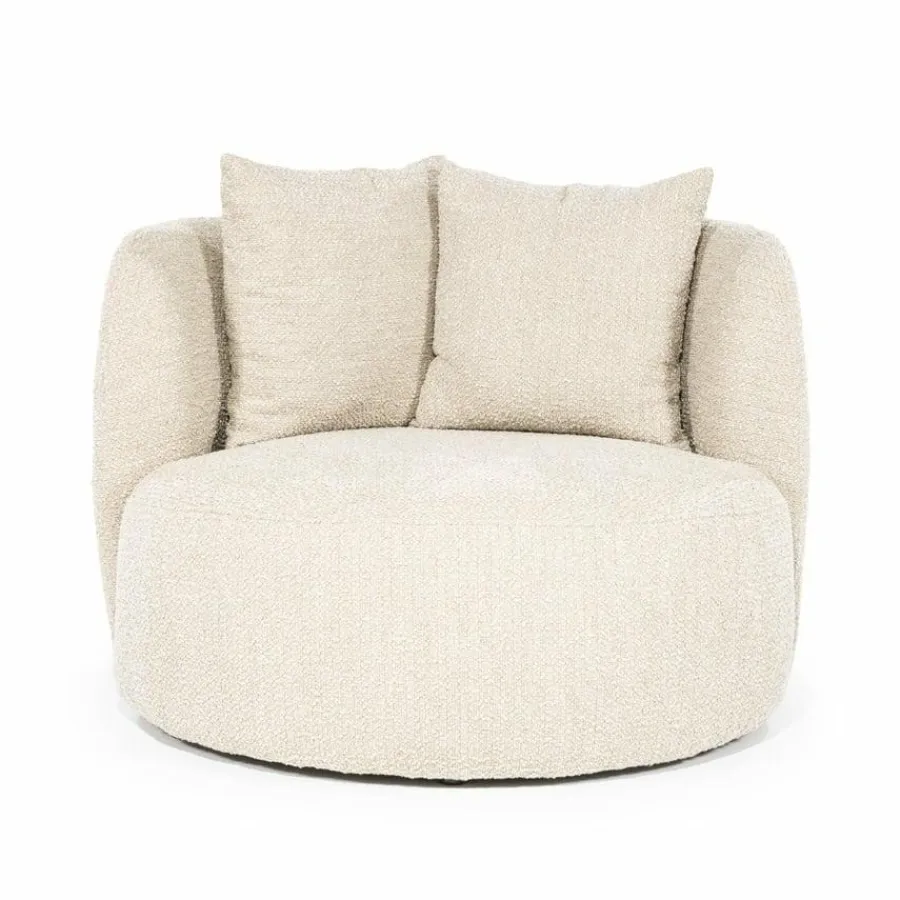 Eleonora Fauteuil Louis met kussen - zand Spark Hot