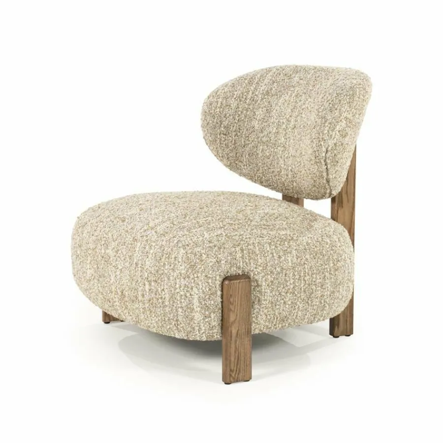 Eleonora Fauteuil Reza bruin - beige Bay Hot