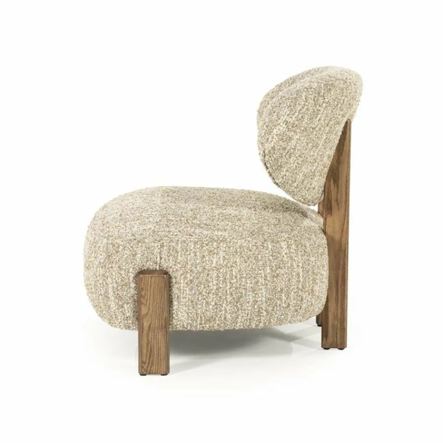 Eleonora Fauteuil Reza bruin - beige Bay Hot