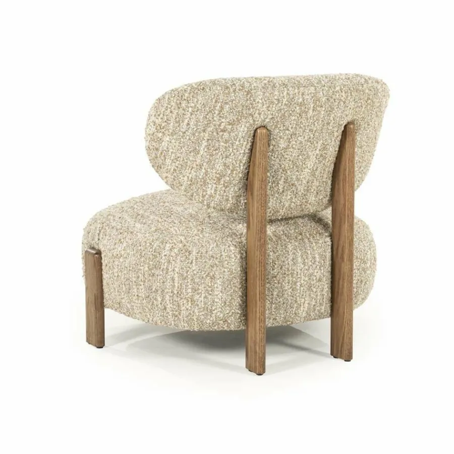 Eleonora Fauteuil Reza bruin - beige Bay Hot