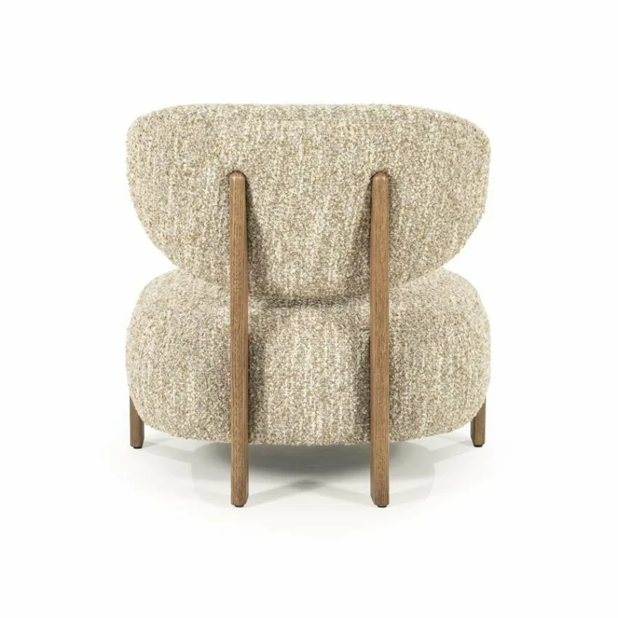 Eleonora Fauteuil Reza bruin - beige Bay Hot