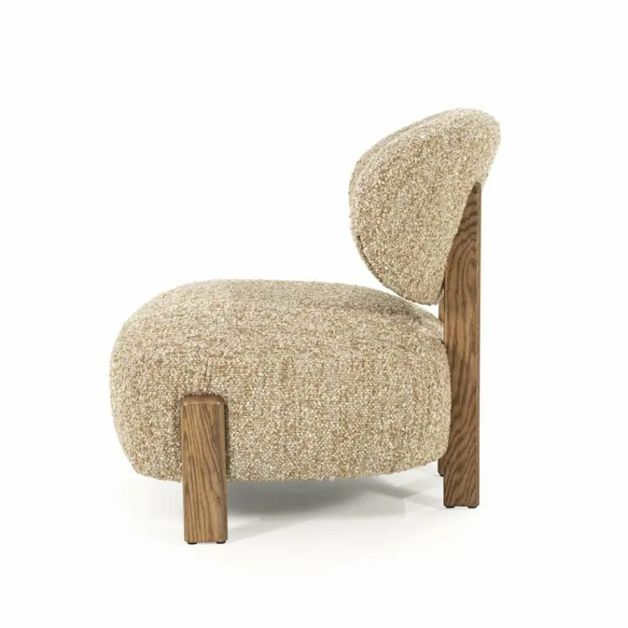Eleonora Fauteuil Reza bruin - taupe Bay Clearance