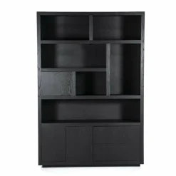 Eleonora Kabinet Helsinki 150x220cm 2-delig 3-drs. 2 laden - zwart Outlet