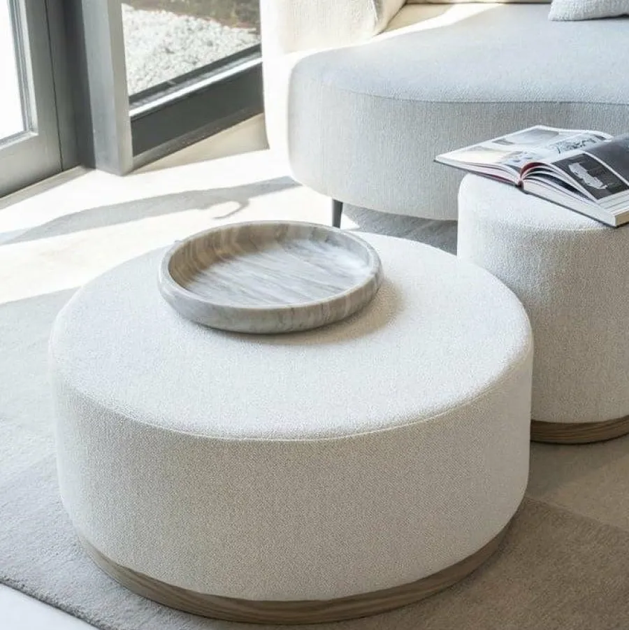 Eleonora Poef Avah large - taupe Mantz New