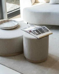 Eleonora Poef Avah large - taupe Mantz New
