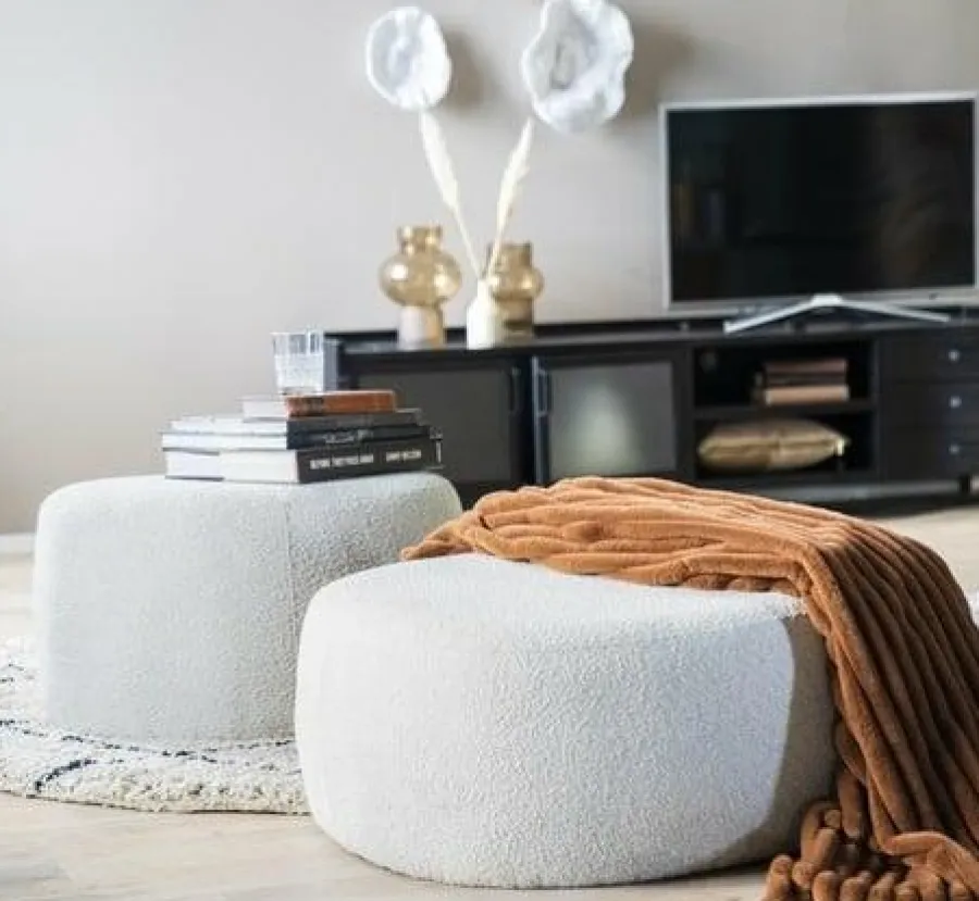 Eleonora Poef Liby klein - beige copenhagen Hot
