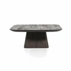 Eleonora Salontafel Aron vierkant 80x80 - bruin Discount