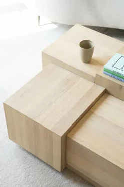 Eleonora Salontafel Quinten vierkant - naturel Discount