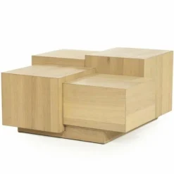 Eleonora Salontafel Quinten vierkant - naturel Discount