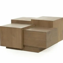 Eleonora Salontafel Quinten vierkant - bruin Outlet