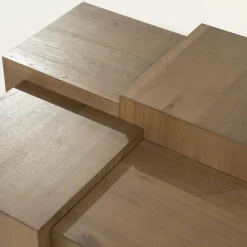 Eleonora Salontafel Quinten vierkant - bruin Outlet