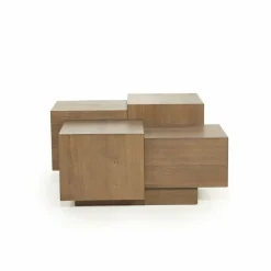 Eleonora Salontafel Quinten vierkant - bruin Outlet