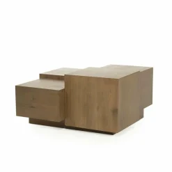 Eleonora Salontafel Quinten vierkant - bruin Outlet