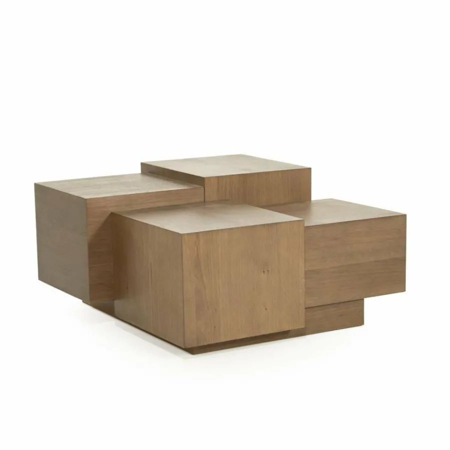 Eleonora Salontafel Quinten vierkant - bruin Outlet