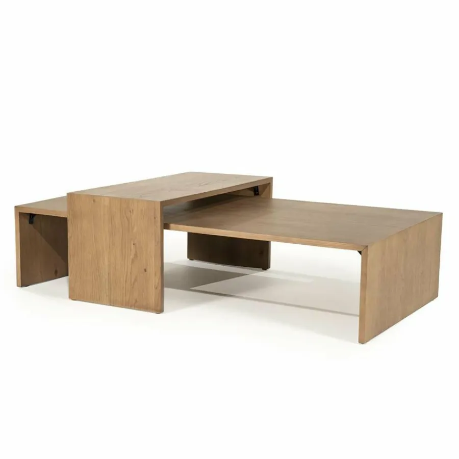 Eleonora Salontafel set Flo - lichtbruin Sale