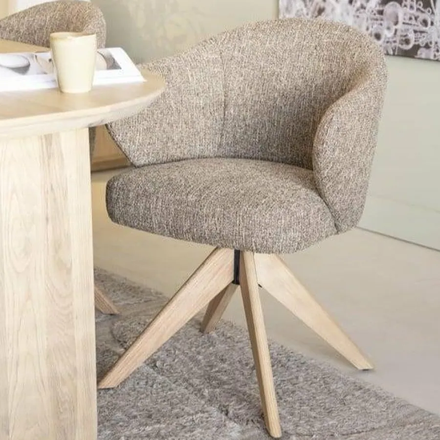 Eleonora Stoel Connor naturel - bruin Donna Discount